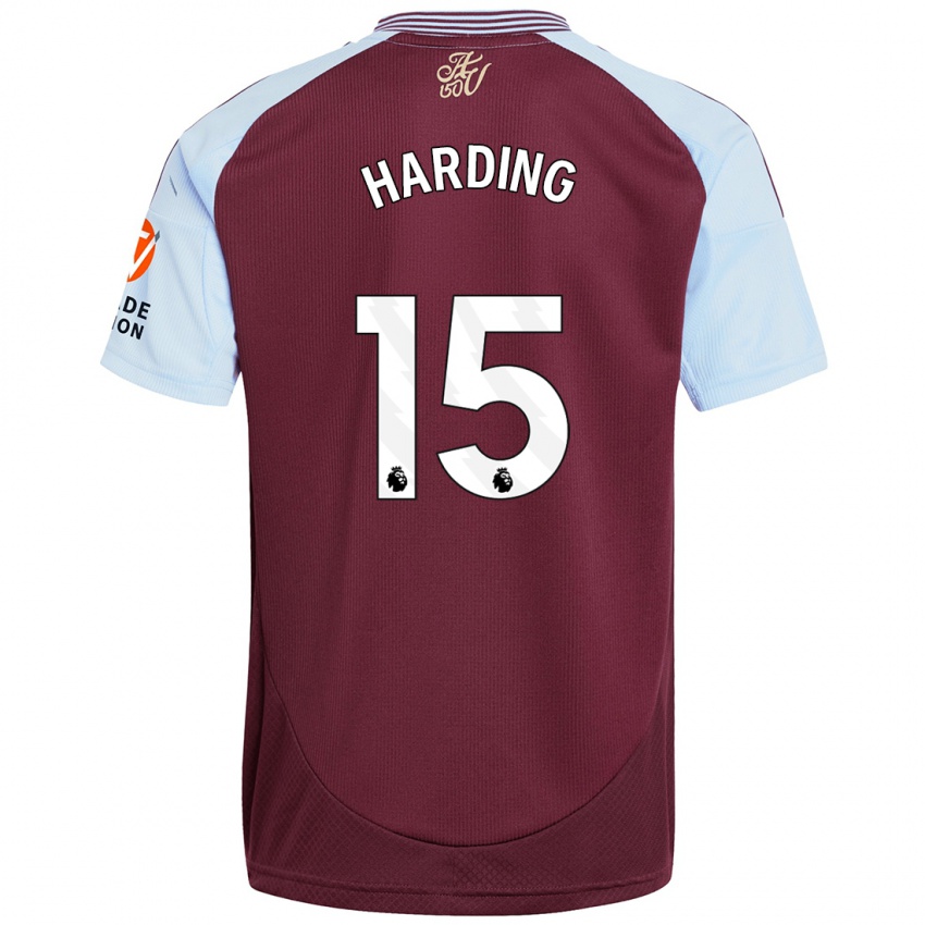 Femme Maillot Natasha Harding #15 Bordeaux Bleu Ciel Tenues Domicile 2024/25 T-Shirt Belgique