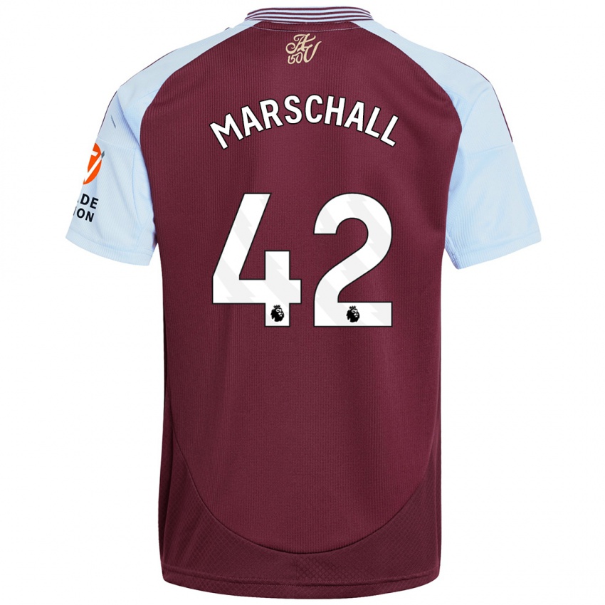 Femme Maillot Filip Marschall #42 Bordeaux Bleu Ciel Tenues Domicile 2024/25 T-Shirt Belgique