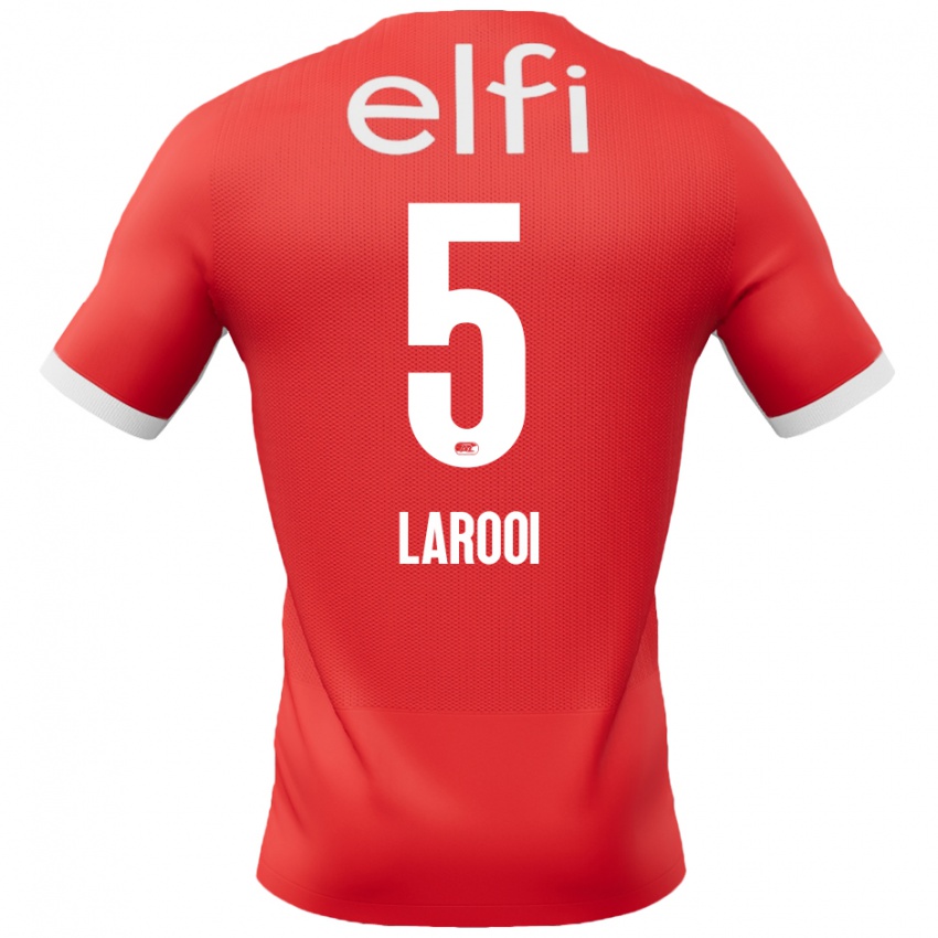 Damen Finn Larooi #5 Rot Weiß Heimtrikot Trikot 2024/25 T-Shirt Belgien