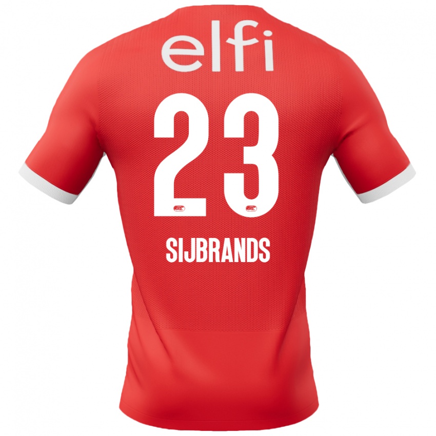 Damen Julian Sijbrands #23 Rot Weiß Heimtrikot Trikot 2024/25 T-Shirt Belgien