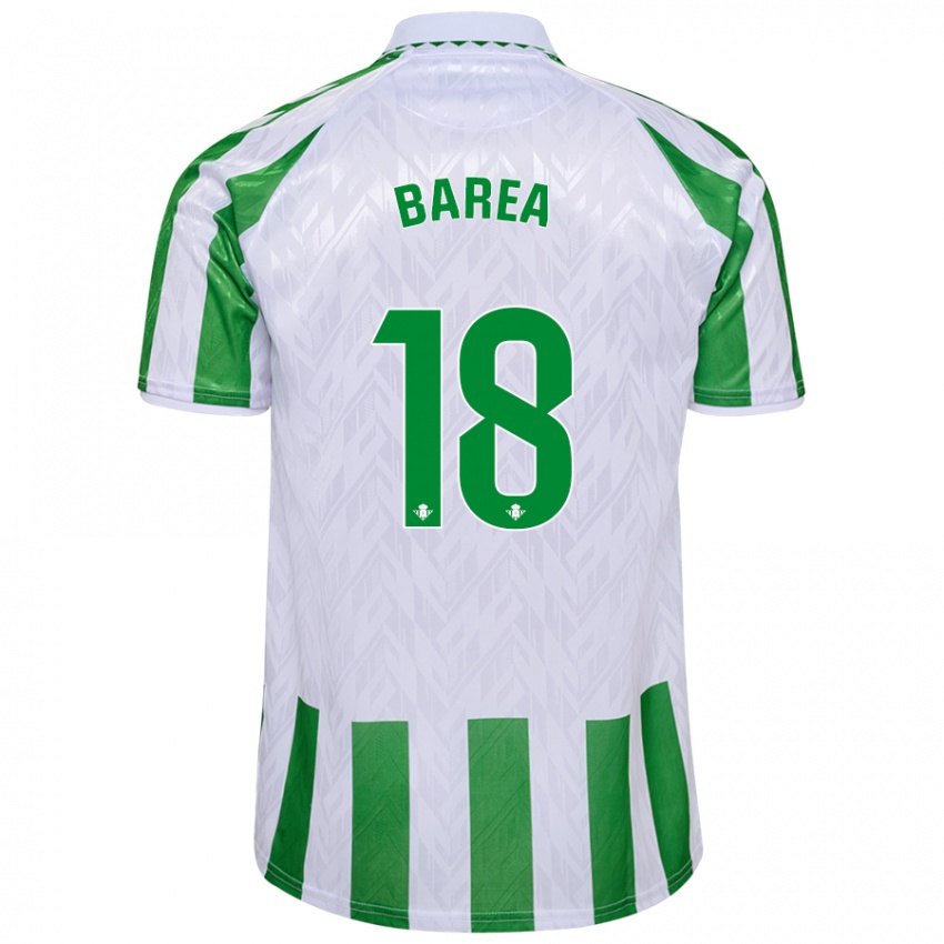 Dames Ismael Barea #18 Groen Witte Strepen Thuisshirt Thuistenue 2024/25 T-Shirt België