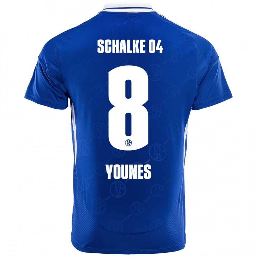 Damen Amin Younes #8 Königsblau Heimtrikot Trikot 2024/25 T-Shirt Belgien