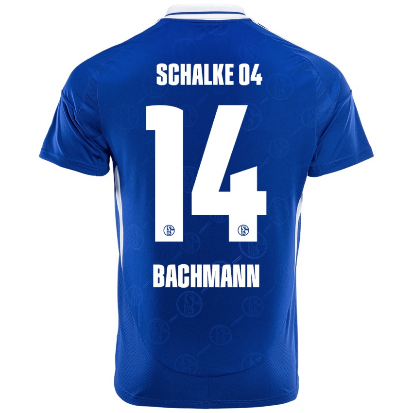 Damen Janik Bachmann #14 Königsblau Heimtrikot Trikot 2024/25 T-Shirt Belgien