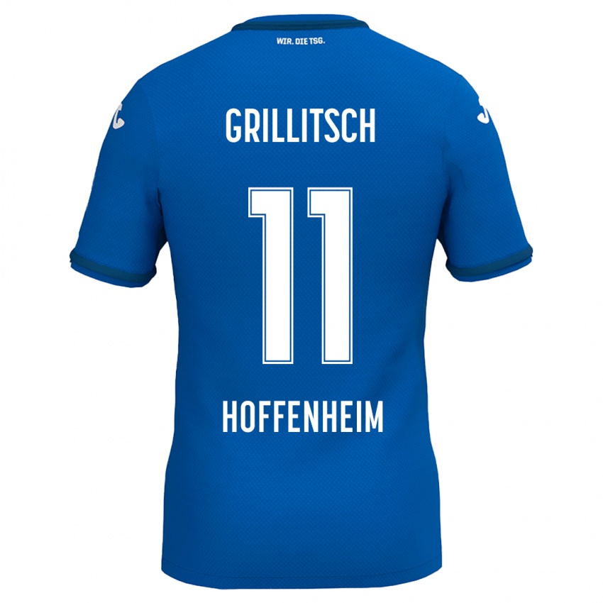 Damen Florian Grillitsch #11 Königsblau Heimtrikot Trikot 2024/25 T-Shirt Belgien