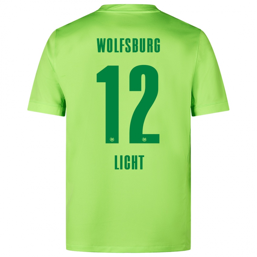 Femme Maillot Philipp Licht #12 Vert Fluo Tenues Domicile 2024/25 T-Shirt Belgique