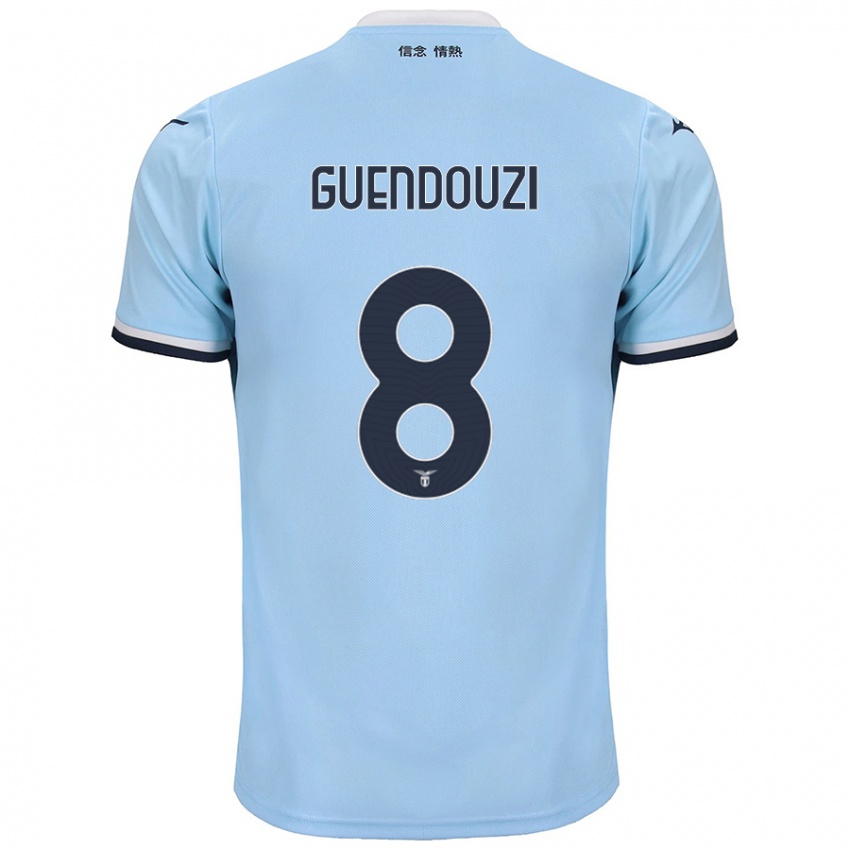 Damen Matteo Guendouzi #8 Blau Heimtrikot Trikot 2024/25 T-Shirt Belgien