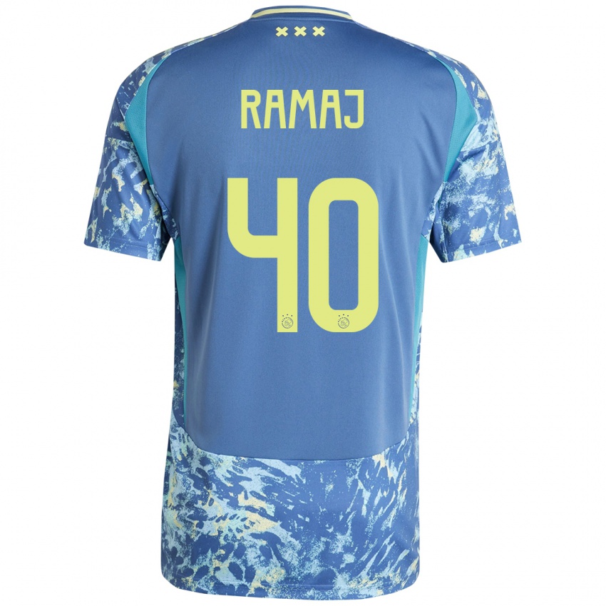 Damen Diant Ramaj #40 Grau Blau Gelb Auswärtstrikot Trikot 2024/25 T-Shirt Belgien