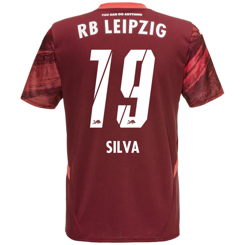 Femme Maillot Andre Silva #19 Bordeaux Tenues Extérieur 2024/25 T-Shirt Belgique