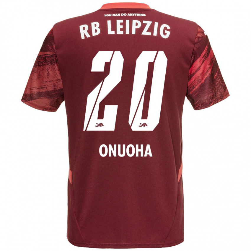 Femme Maillot Chilohem Onuoha #20 Bordeaux Tenues Extérieur 2024/25 T-Shirt Belgique