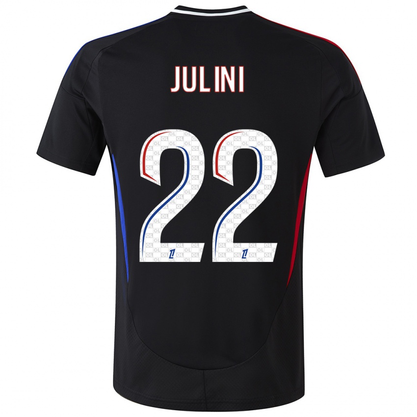 Dames Sally Julini #22 Zwart Uitshirt Uittenue 2024/25 T-Shirt België