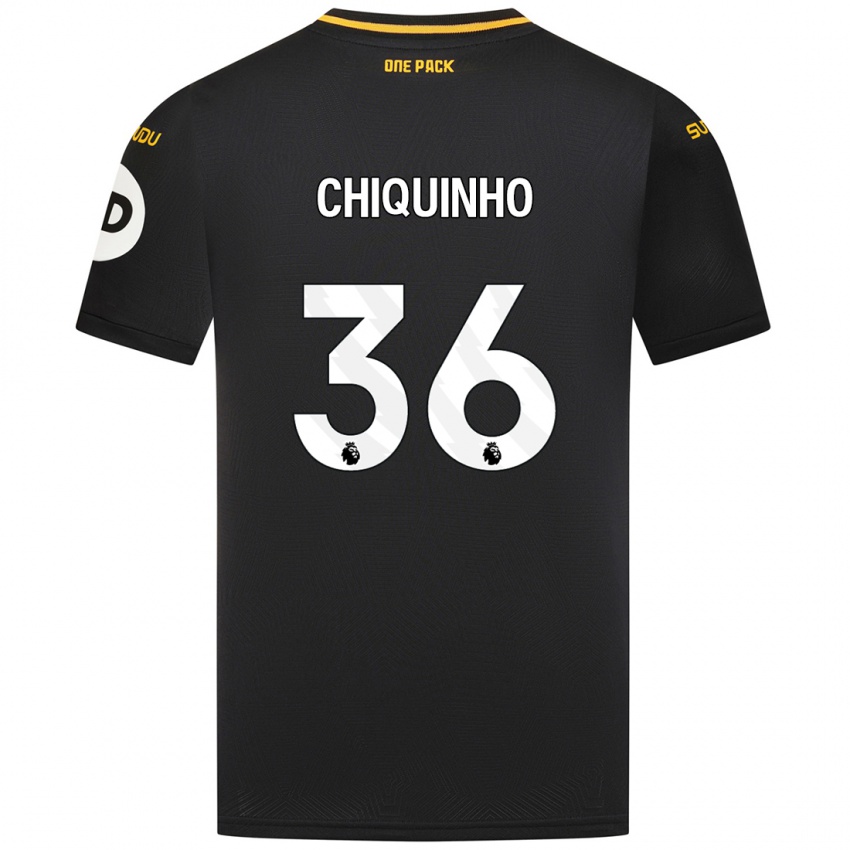 Damen Chiquinho #36 Schwarz Auswärtstrikot Trikot 2024/25 T-Shirt Belgien