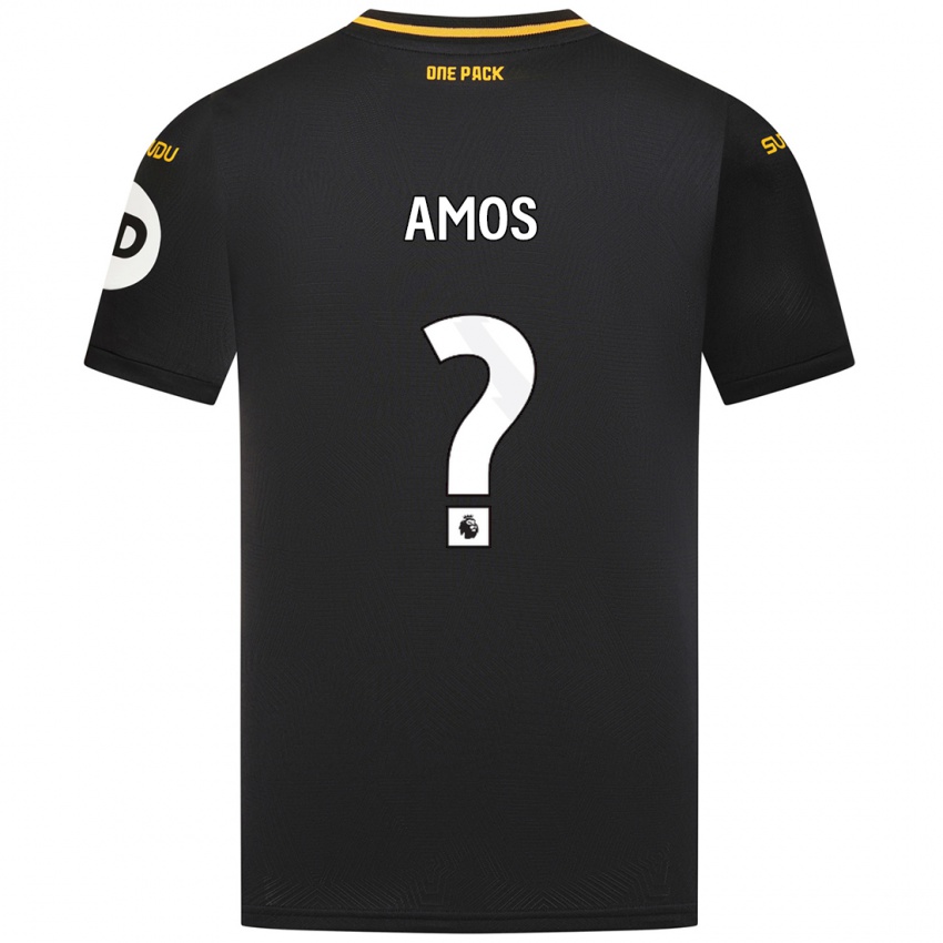 Damen Stan Amos #0 Schwarz Auswärtstrikot Trikot 2024/25 T-Shirt Belgien