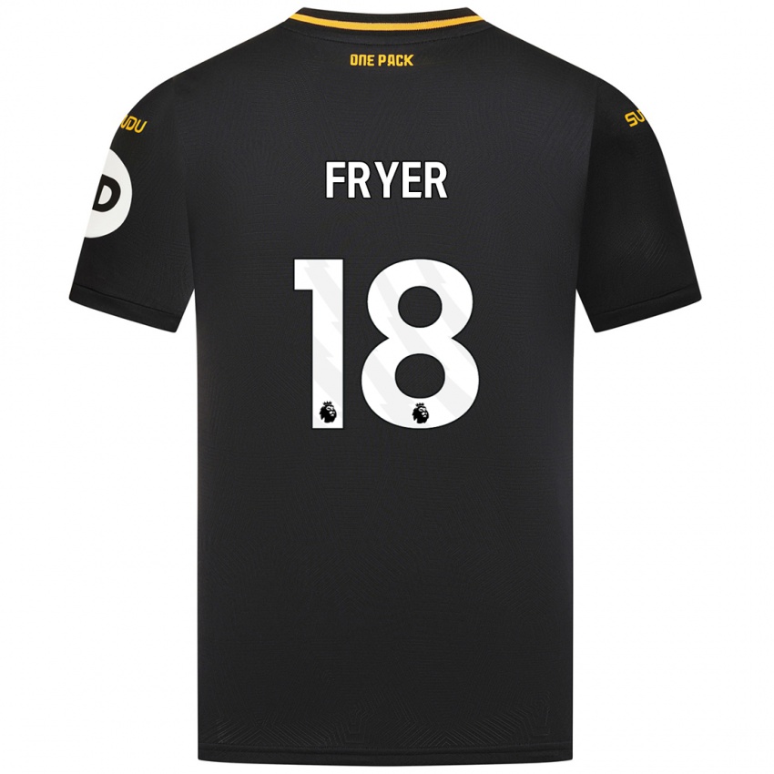 Damen Hannah Fryer #18 Schwarz Auswärtstrikot Trikot 2024/25 T-Shirt Belgien