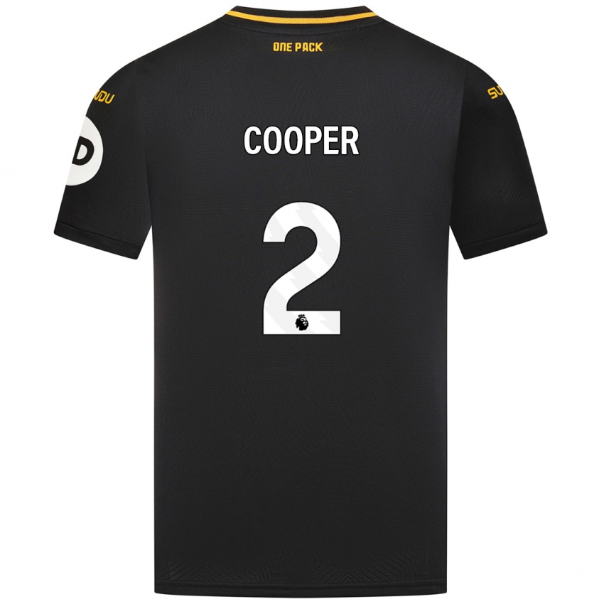 Damen Laura Cooper #2 Schwarz Auswärtstrikot Trikot 2024/25 T-Shirt Belgien