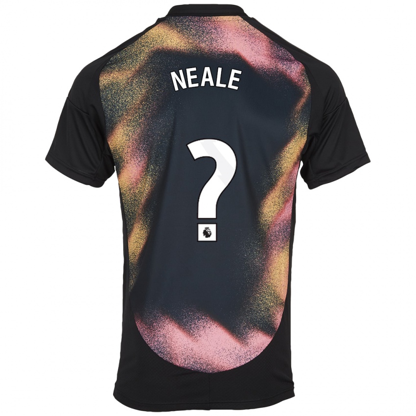 Dames Tommy Neale #0 Zwart Wit Uitshirt Uittenue 2024/25 T-Shirt België