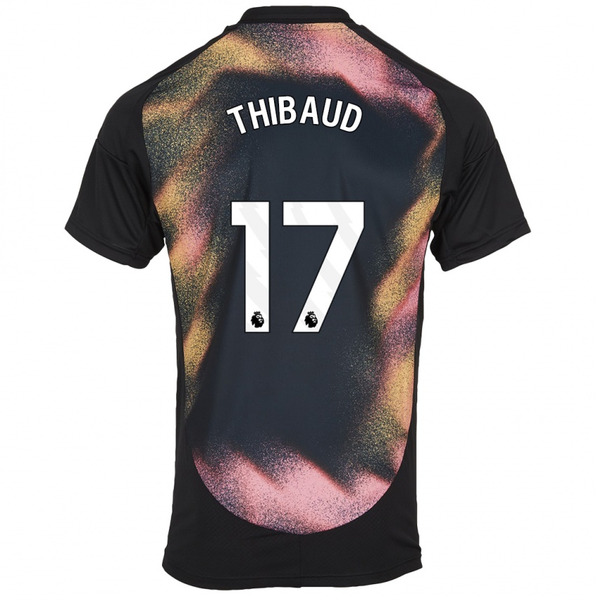 Dames Julie Thibaud #17 Zwart Wit Uitshirt Uittenue 2024/25 T-Shirt België