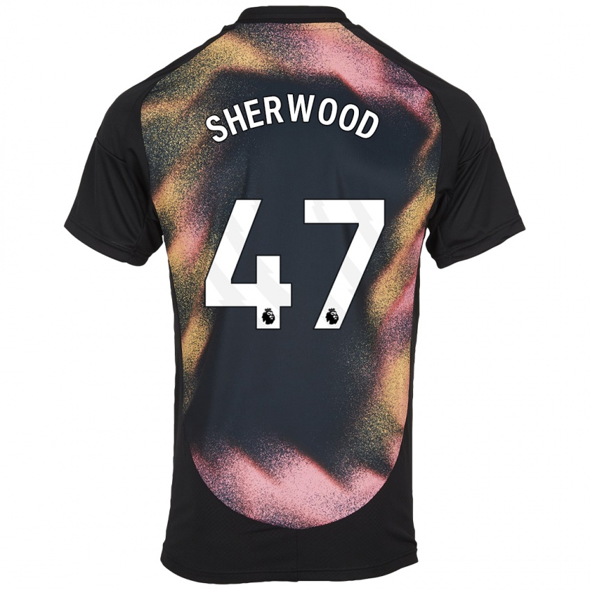 Dames Simone Sherwood #47 Zwart Wit Uitshirt Uittenue 2024/25 T-Shirt België