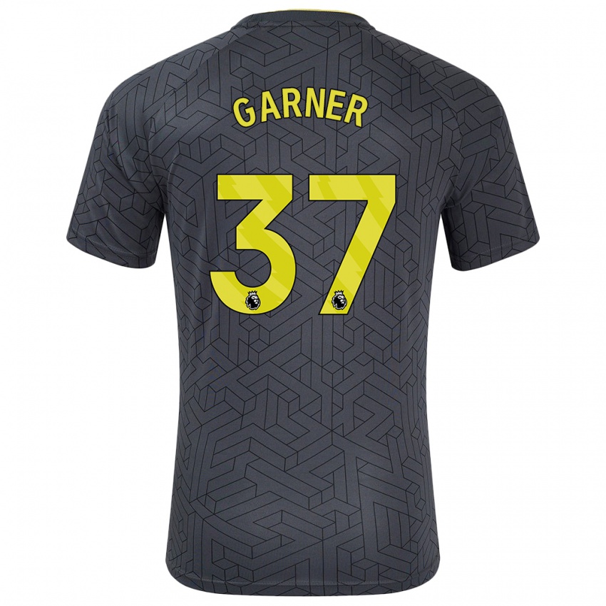 Femme Maillot James Garner #37 Noir Jaune Tenues Extérieur 2024/25 T-Shirt Belgique