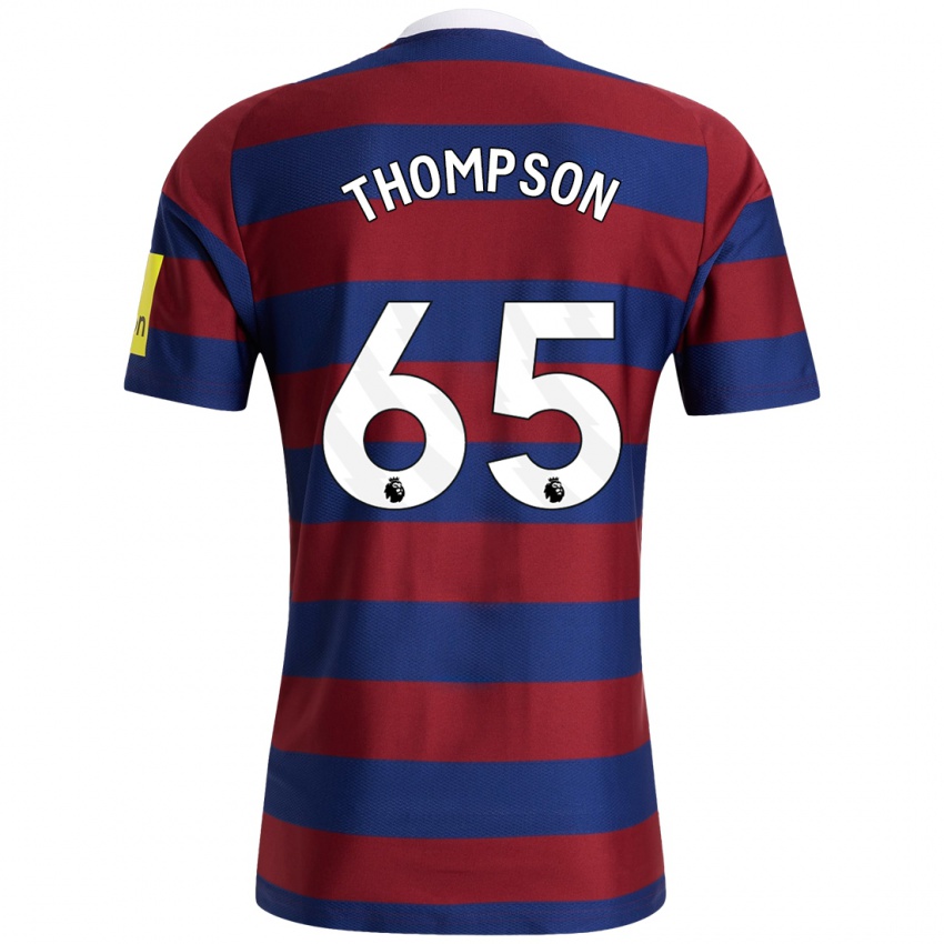 Femme Maillot Ciaran Thompson #65 Bordeaux Bleu Marine Tenues Extérieur 2024/25 T-Shirt Belgique