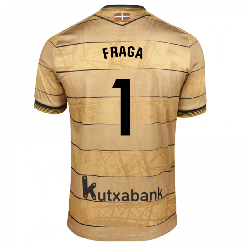 Damen Aitor Fraga #1 Braun Auswärtstrikot Trikot 2024/25 T-Shirt Belgien