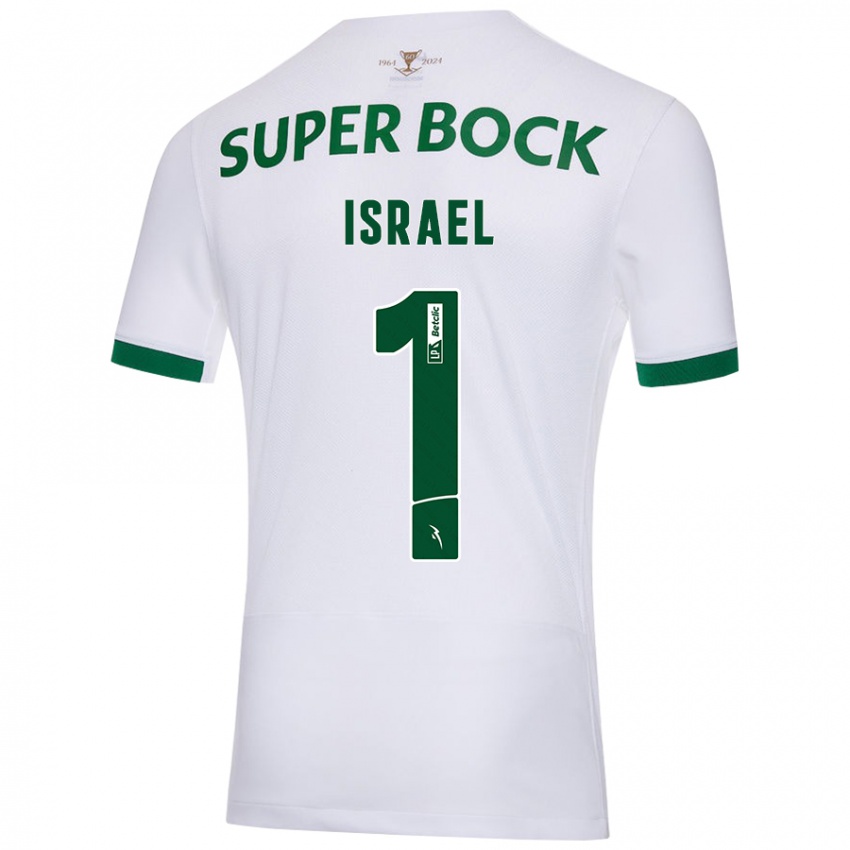 Dames Franco Israel #1 Wit Groen Uitshirt Uittenue 2024/25 T-Shirt België