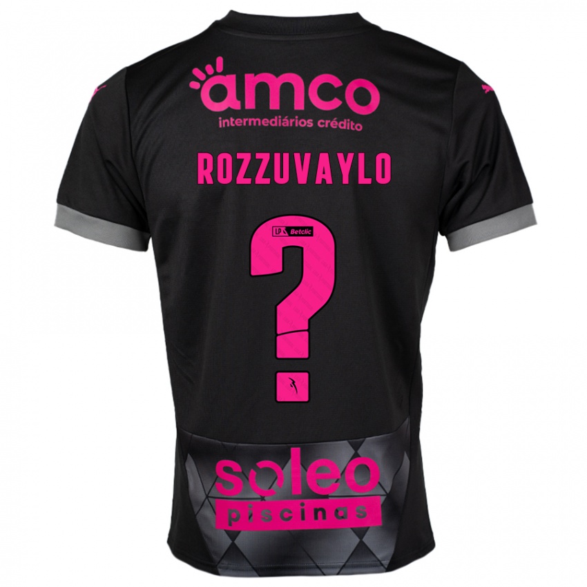 Dames Dani Rozzuvaylo #0 Zwart Roze Uitshirt Uittenue 2024/25 T-Shirt België