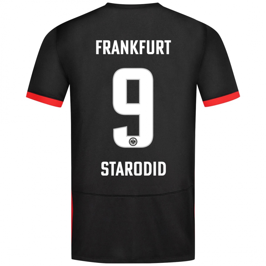 Damen Daniel Starodid #9 Schwarz Auswärtstrikot Trikot 2024/25 T-Shirt Belgien