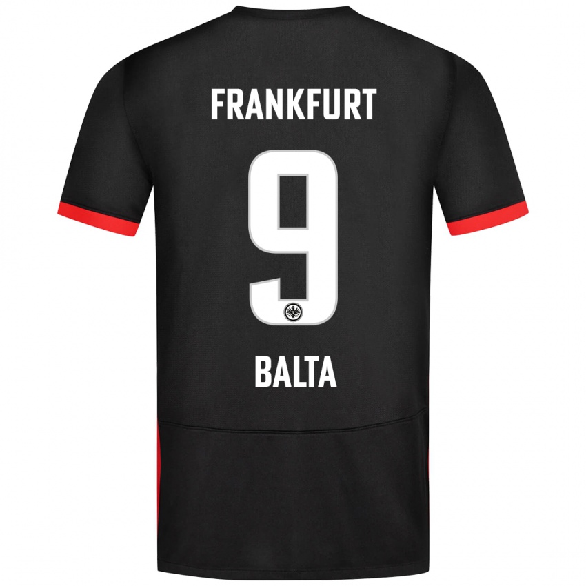 Damen Sahin Balta #9 Schwarz Auswärtstrikot Trikot 2024/25 T-Shirt Belgien