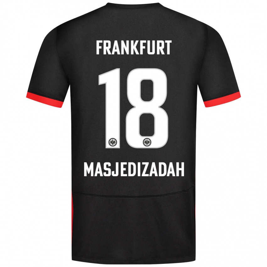 Damen Abolfazl Masjedizadah #18 Schwarz Auswärtstrikot Trikot 2024/25 T-Shirt Belgien