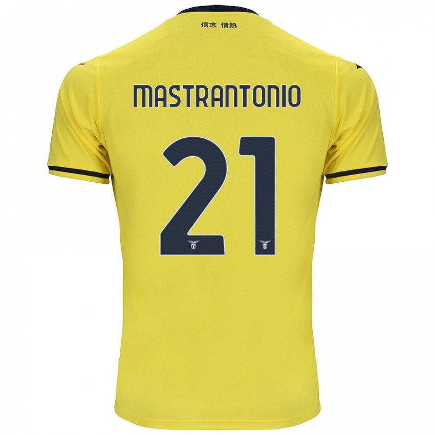 Damen Ella Mastrantonio #21 Gelb Auswärtstrikot Trikot 2024/25 T-Shirt Belgien