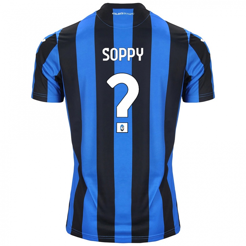 Kinderen Brandon Soppy #0 Blauw Zwart Thuisshirt Thuistenue 2024/25 T-Shirt België