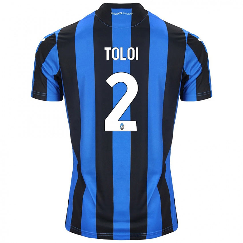 Enfant Maillot Rafael Tolói #2 Bleu Noir Tenues Domicile 2024/25 T-Shirt Belgique