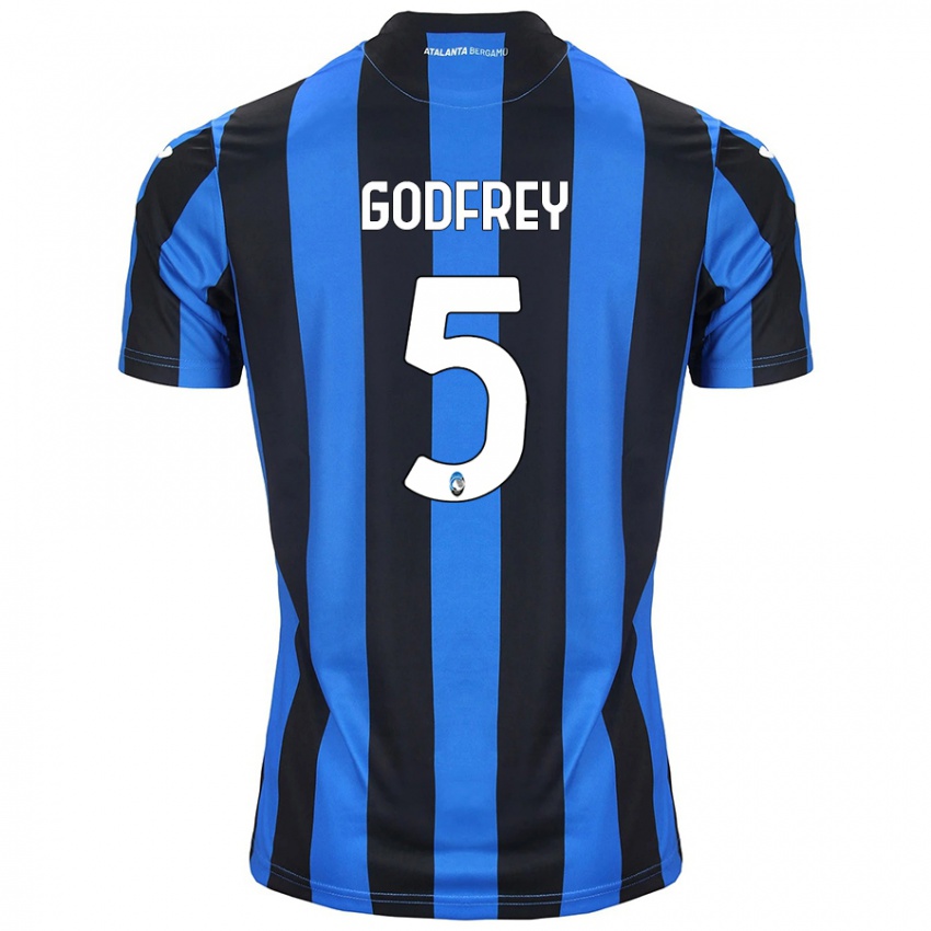 Enfant Maillot Ben Godfrey #5 Bleu Noir Tenues Domicile 2024/25 T-Shirt Belgique