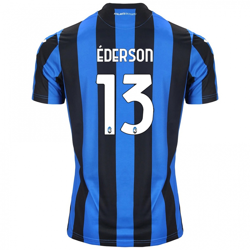 Kinderen Ederson #13 Blauw Zwart Thuisshirt Thuistenue 2024/25 T-Shirt België