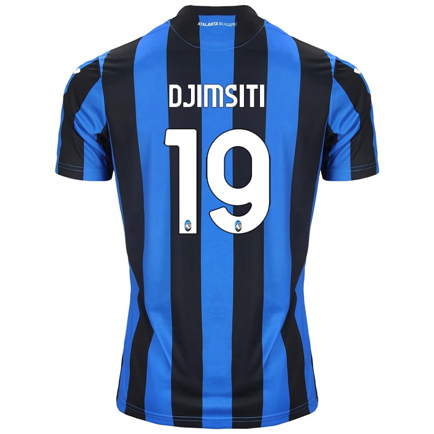 Kinderen Berat Djimsiti #19 Blauw Zwart Thuisshirt Thuistenue 2024/25 T-Shirt België