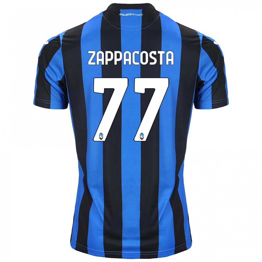 Kinderen Davide Zappacosta #77 Blauw Zwart Thuisshirt Thuistenue 2024/25 T-Shirt België