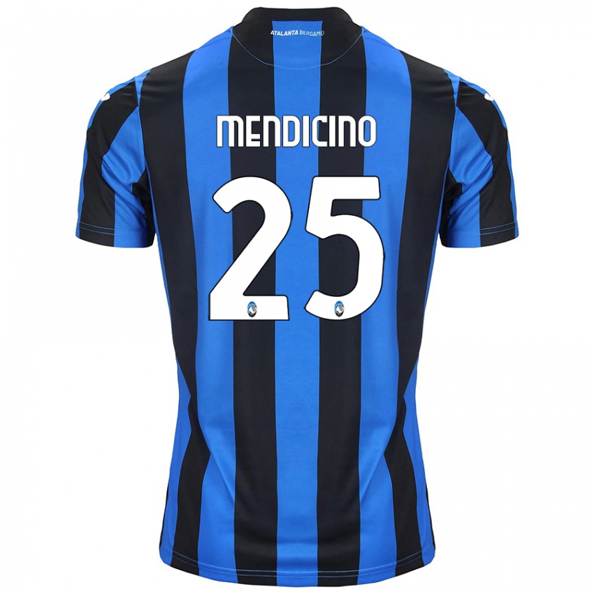 Kinderen Leonardo Mendicino #25 Blauw Zwart Thuisshirt Thuistenue 2024/25 T-Shirt België