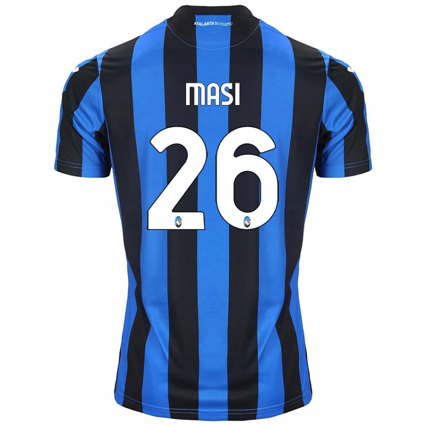 Kinderen Alberto Masi #26 Blauw Zwart Thuisshirt Thuistenue 2024/25 T-Shirt België