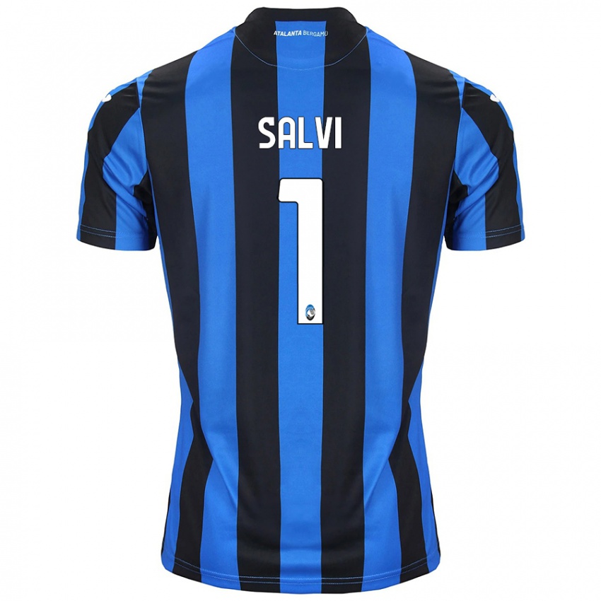 Kinderen Margherita Salvi #1 Blauw Zwart Thuisshirt Thuistenue 2024/25 T-Shirt België