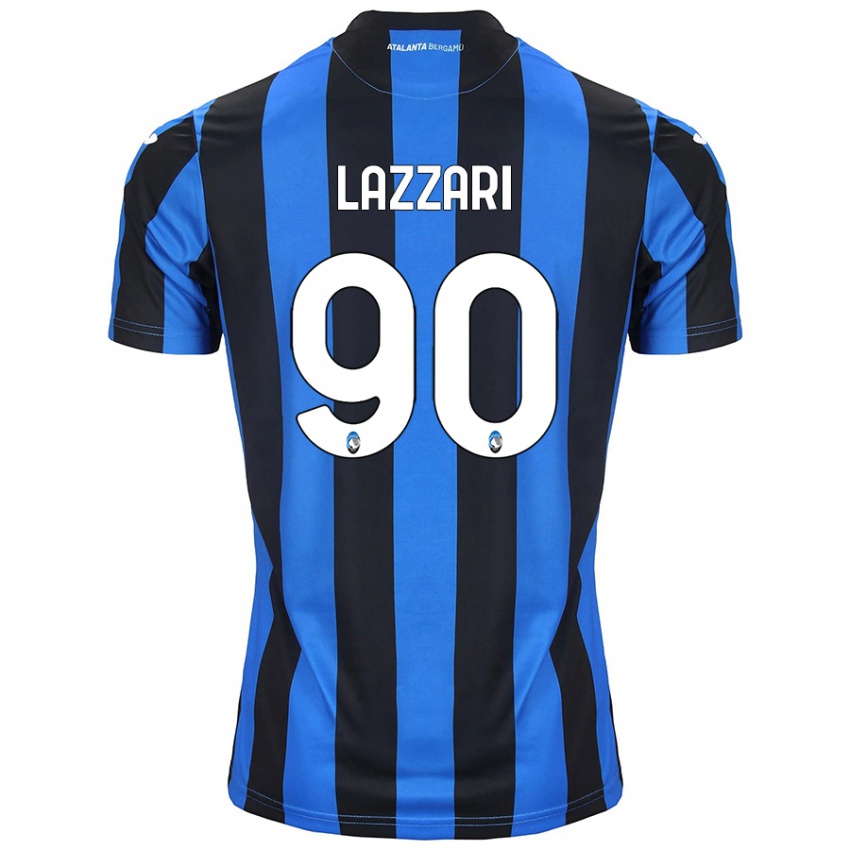 Kinderen Ilaria Lazzari #90 Blauw Zwart Thuisshirt Thuistenue 2024/25 T-Shirt België