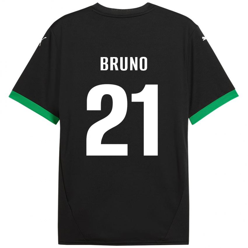 Kinderen Kevin Bruno #21 Zwart Donkergroen Thuisshirt Thuistenue 2024/25 T-Shirt België