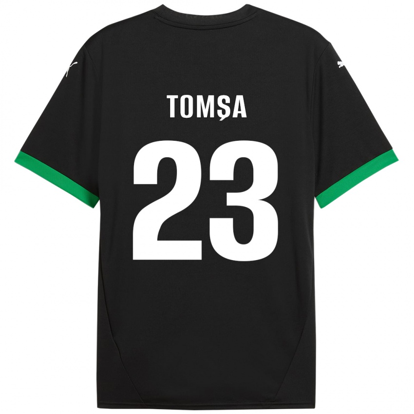 Kinderen Troy Tomșa #23 Zwart Donkergroen Thuisshirt Thuistenue 2024/25 T-Shirt België