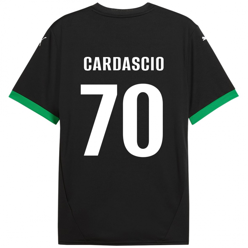 Kinderen Alessandro Cardascio #70 Zwart Donkergroen Thuisshirt Thuistenue 2024/25 T-Shirt België