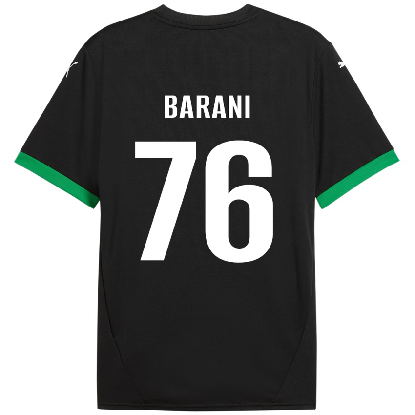 Kinderen Luca Barani #76 Zwart Donkergroen Thuisshirt Thuistenue 2024/25 T-Shirt België