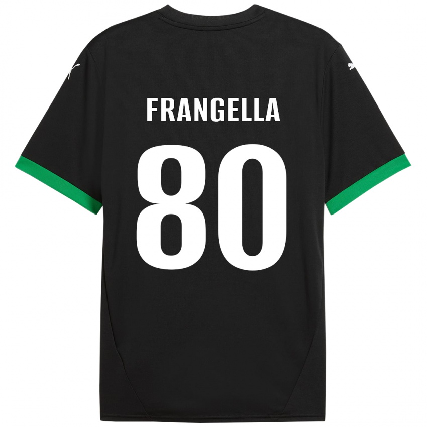 Kinderen Christian Frangella #80 Zwart Donkergroen Thuisshirt Thuistenue 2024/25 T-Shirt België