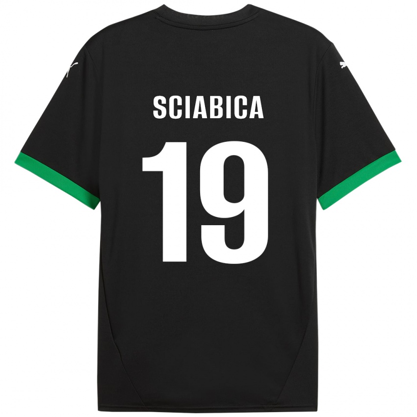 Kinderen Manuela Sciabica #19 Zwart Donkergroen Thuisshirt Thuistenue 2024/25 T-Shirt België