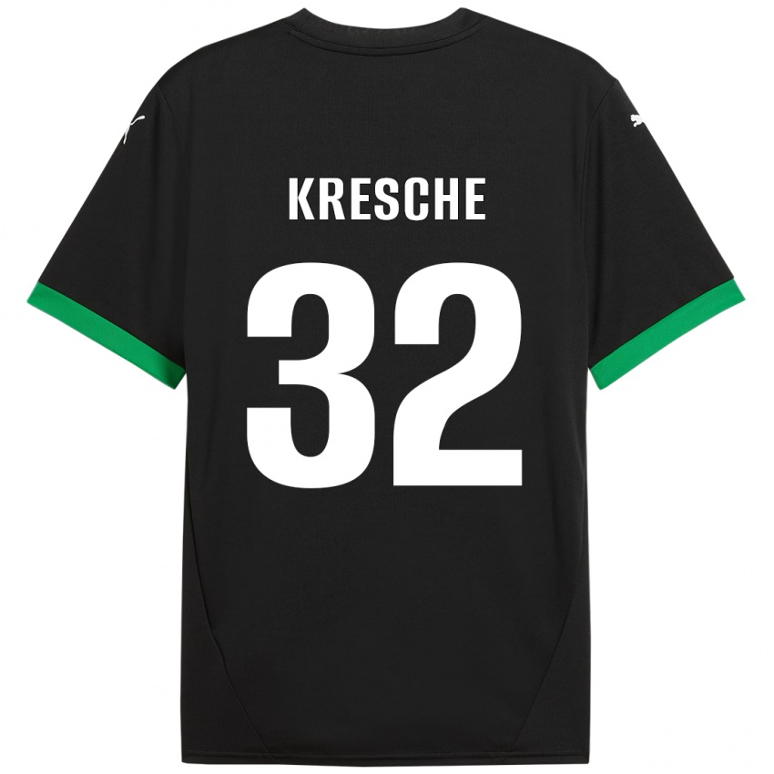 Kinderen Isabella Kresche #32 Zwart Donkergroen Thuisshirt Thuistenue 2024/25 T-Shirt België