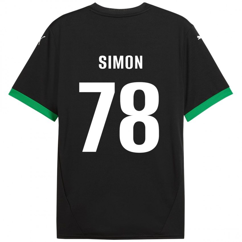 Kinderen Bénédicte Simon #78 Zwart Donkergroen Thuisshirt Thuistenue 2024/25 T-Shirt België