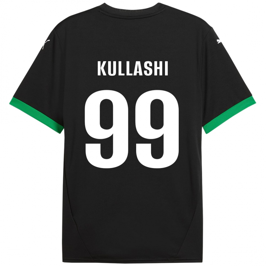 Kinderen Loreta Kullashi #99 Zwart Donkergroen Thuisshirt Thuistenue 2024/25 T-Shirt België