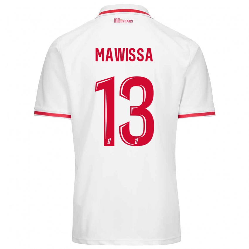 Kinderen Christian Mawissa Elebi #13 Wit Rood Thuisshirt Thuistenue 2024/25 T-Shirt België